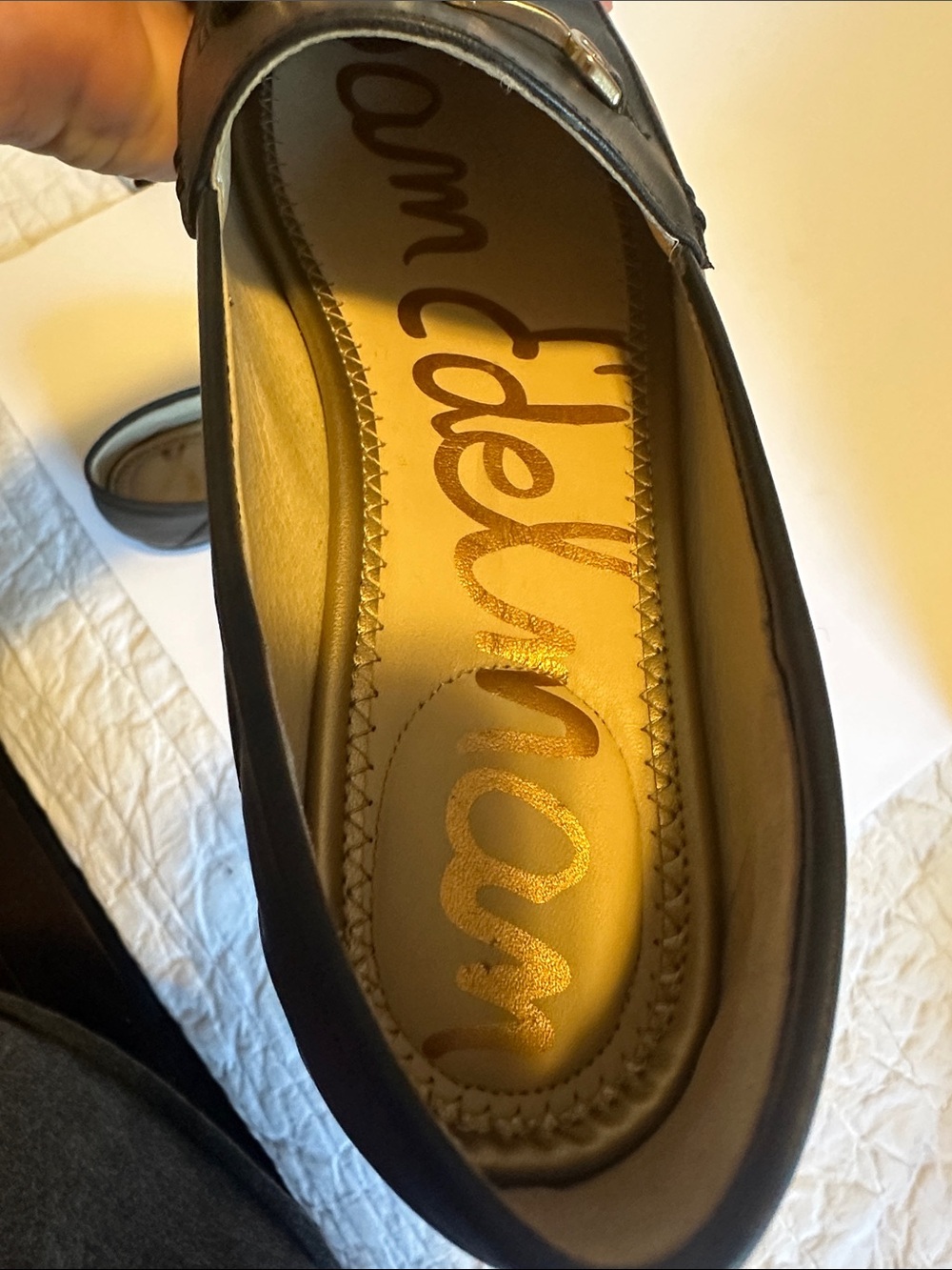 Sam Edelman Loraine Bit Loafer Black Leather Slip-On Women’s Size 7.5 - Picture 10 of 12